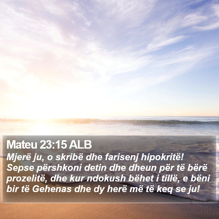 Mateu 23:15 ALB Bible Study