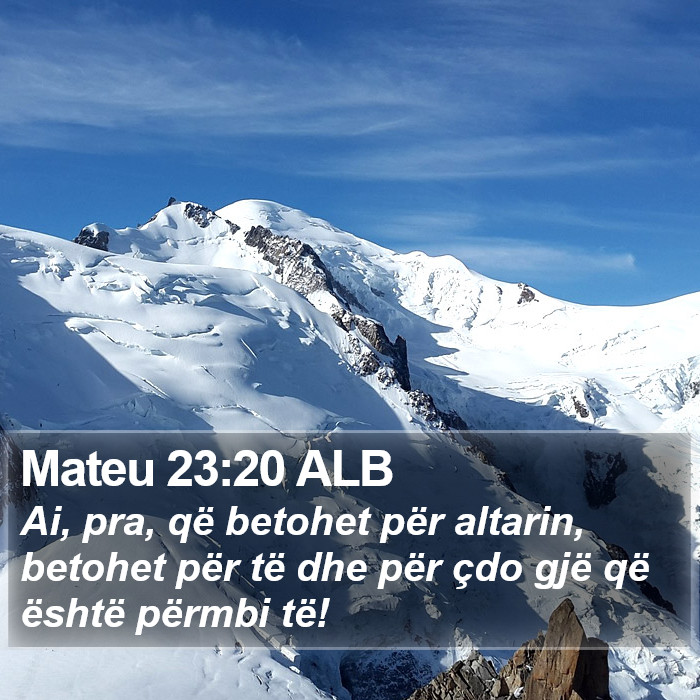 Mateu 23:20 ALB Bible Study