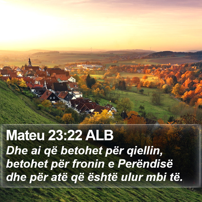 Mateu 23:22 ALB Bible Study