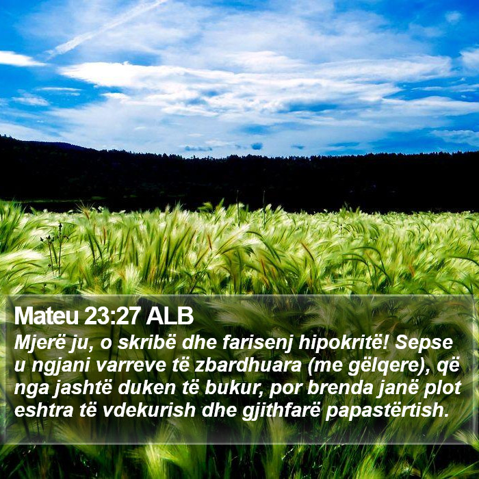 Mateu 23:27 ALB Bible Study