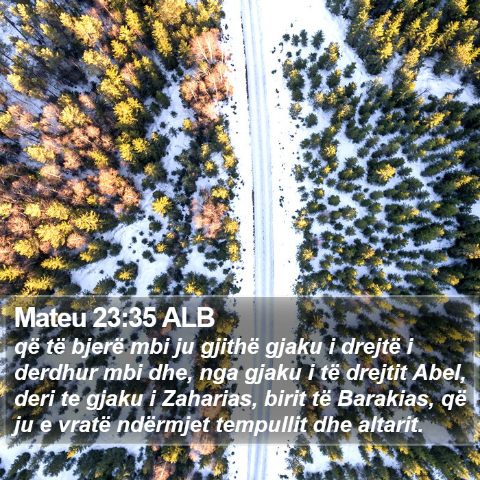 Mateu 23:35 ALB Bible Study