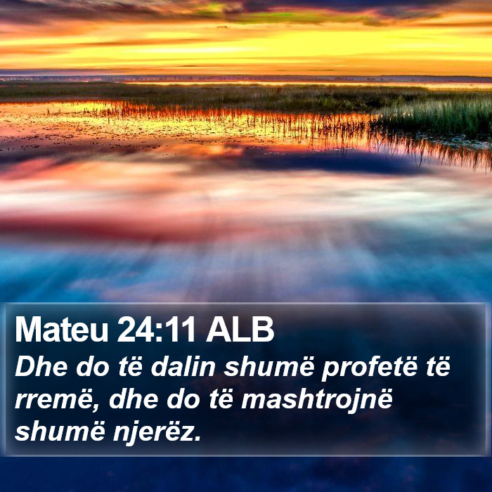 Mateu 24:11 ALB Bible Study