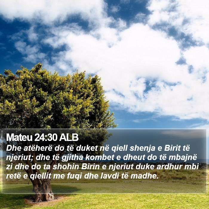 Mateu 24:30 ALB Bible Study