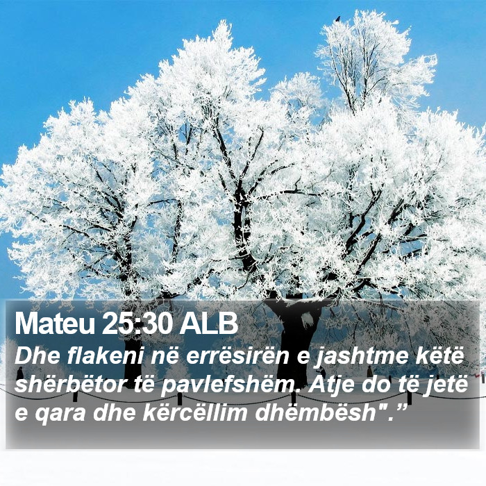 Mateu 25:30 ALB Bible Study