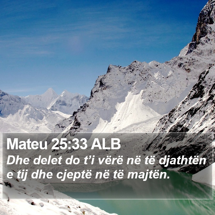 Mateu 25:33 ALB Bible Study