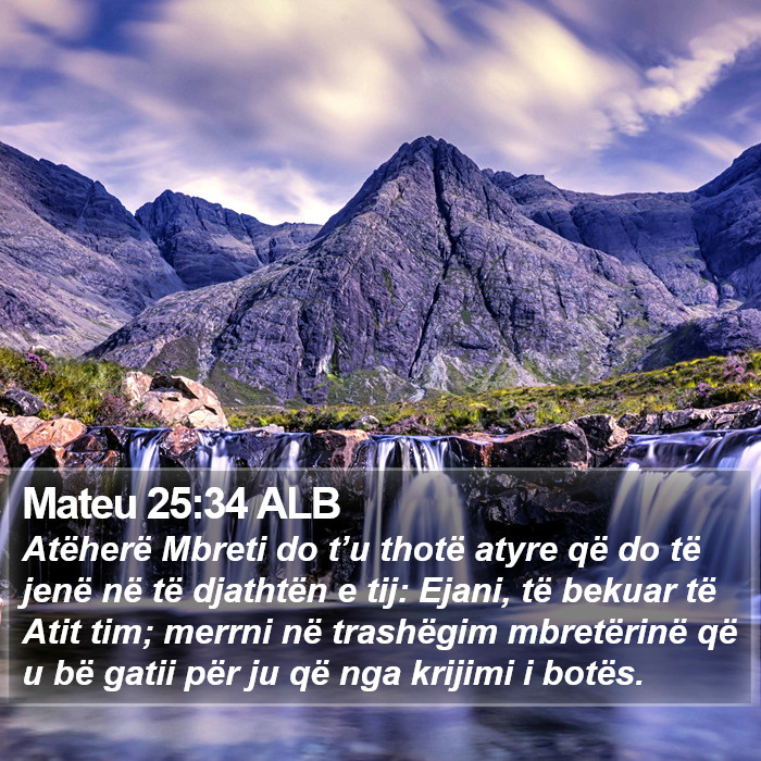 Mateu 25:34 ALB Bible Study