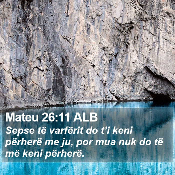 Mateu 26:11 ALB Bible Study