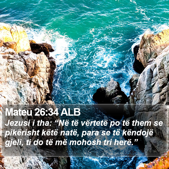 Mateu 26:34 ALB Bible Study