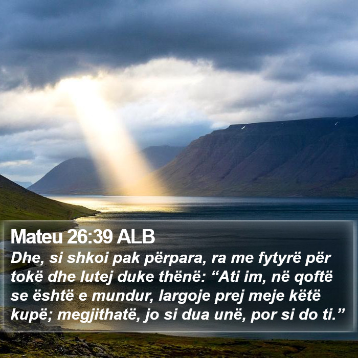 Mateu 26:39 ALB Bible Study