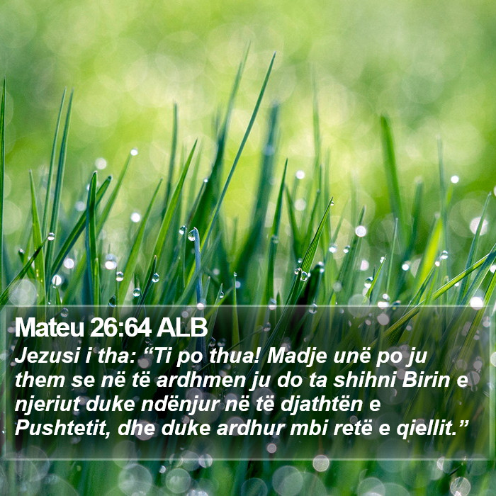 Mateu 26:64 ALB Bible Study