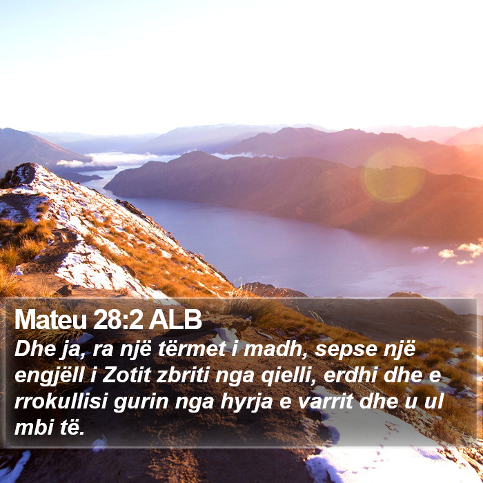 Mateu 28:2 ALB Bible Study