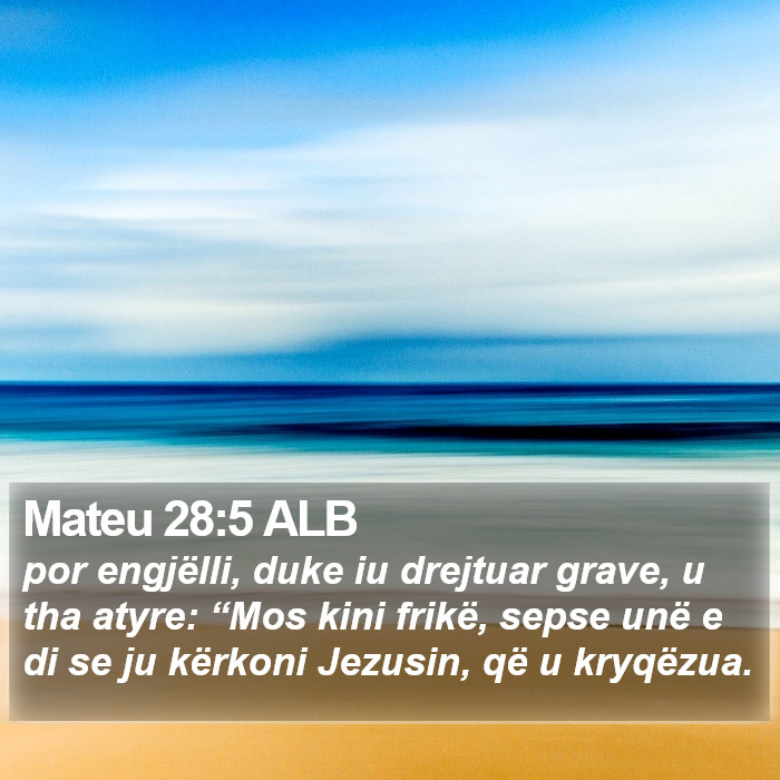 Mateu 28:5 ALB Bible Study