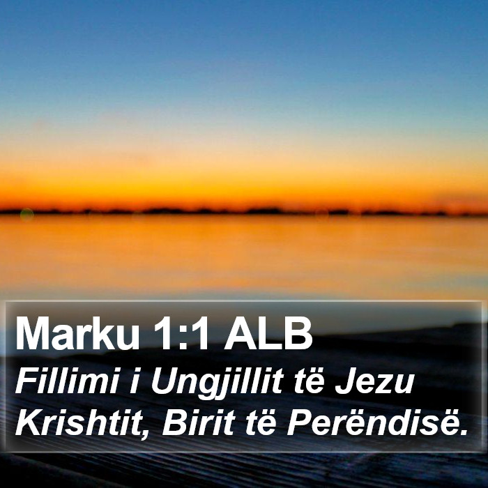 Marku 1:1 ALB Bible Study