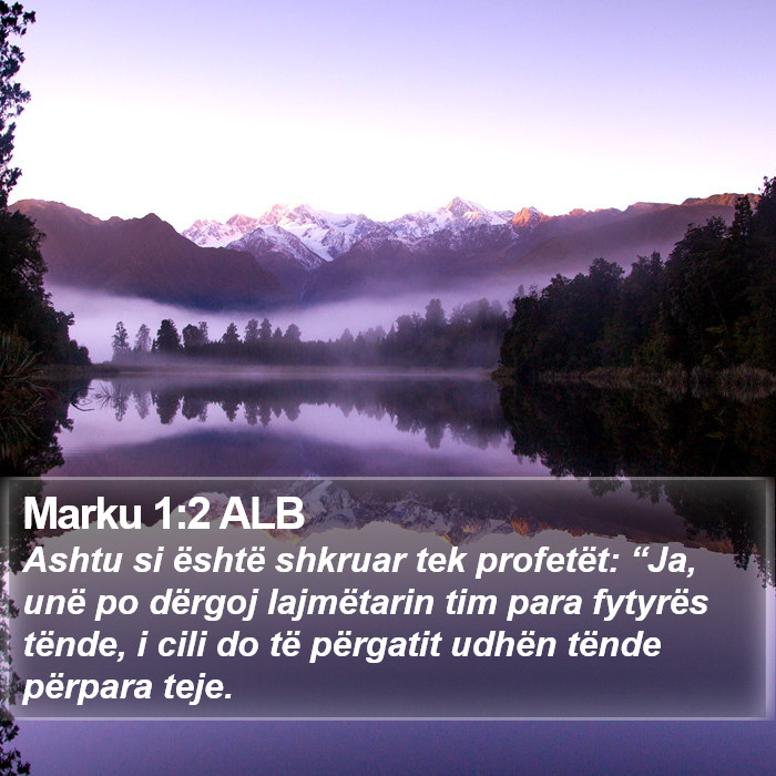 Marku 1:2 ALB Bible Study