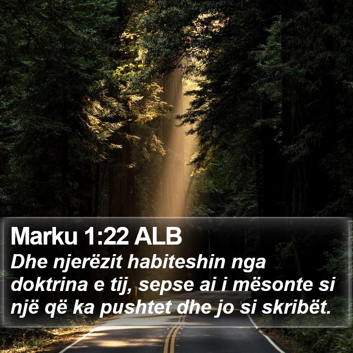 Marku 1:22 ALB Bible Study