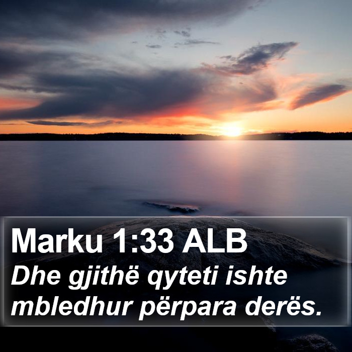 Marku 1:33 ALB Bible Study