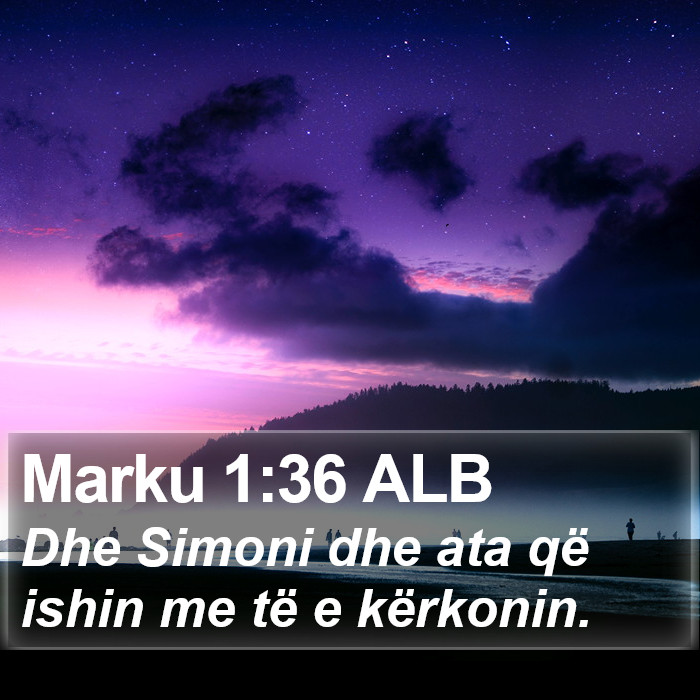 Marku 1:36 ALB Bible Study