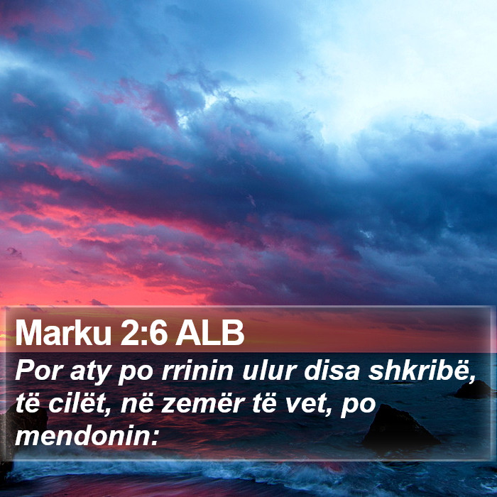 Marku 2:6 ALB Bible Study