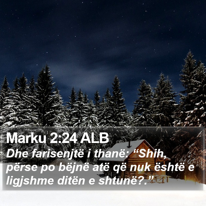 Marku 2:24 ALB Bible Study