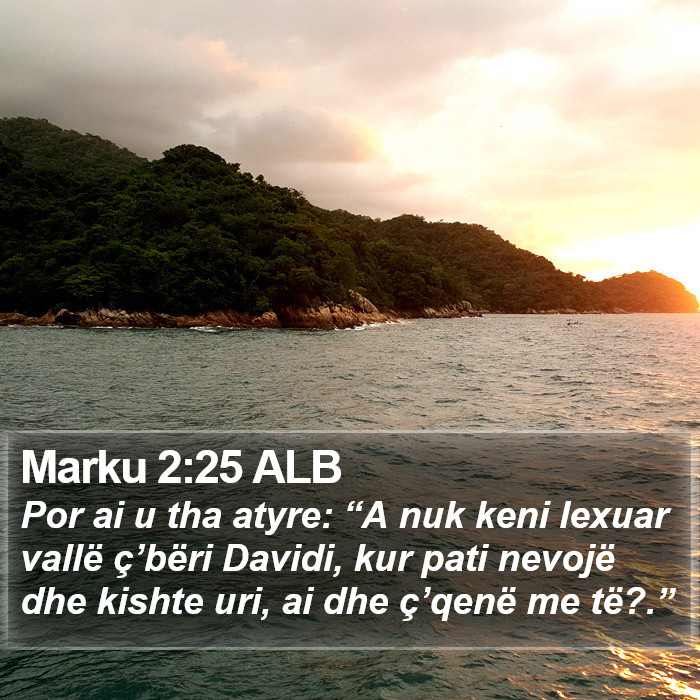 Marku 2:25 ALB Bible Study