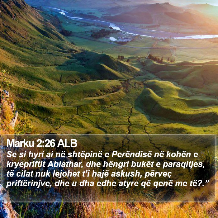 Marku 2:26 ALB Bible Study