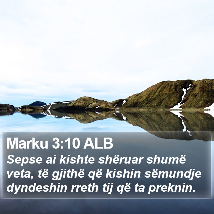 Marku 3:10 ALB Bible Study