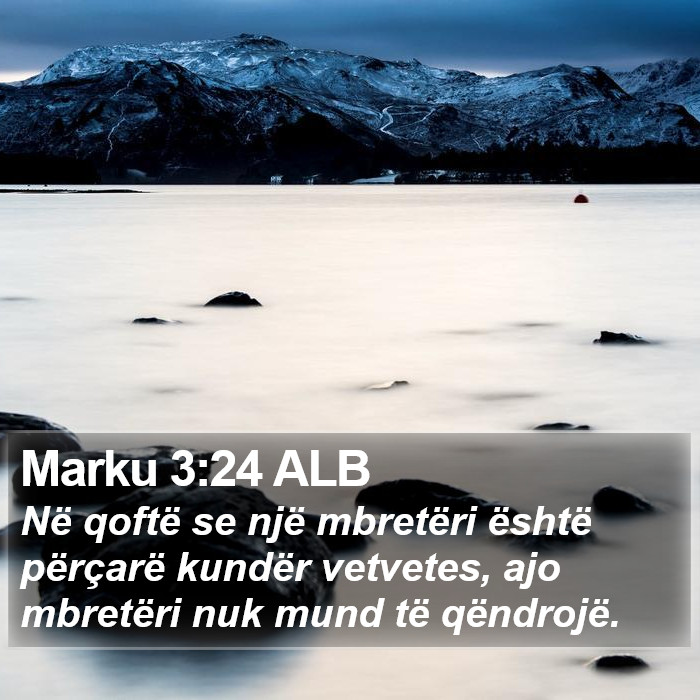 Marku 3:24 ALB Bible Study