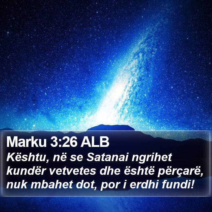 Marku 3:26 ALB Bible Study
