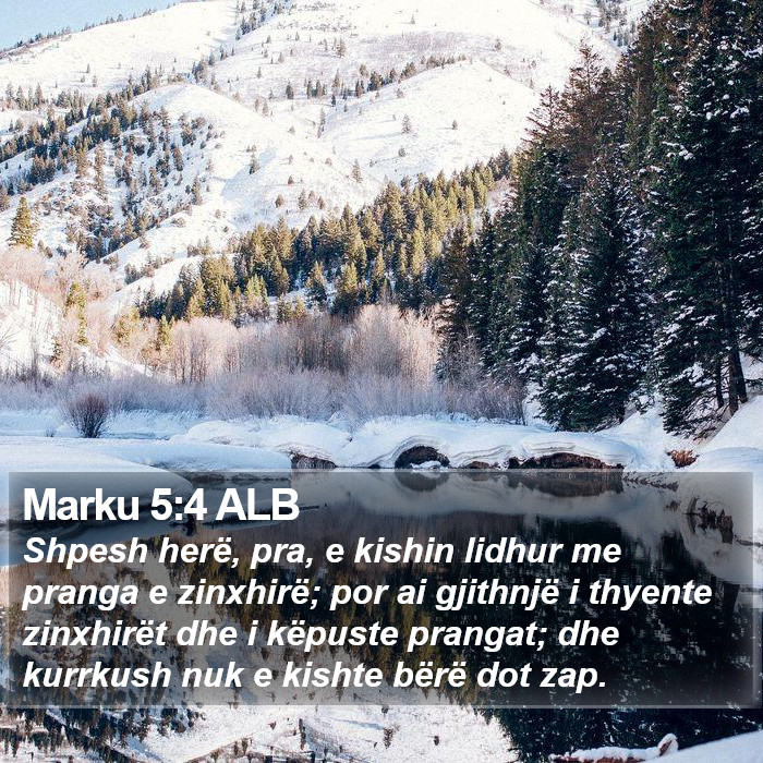 Marku 5:4 ALB Bible Study