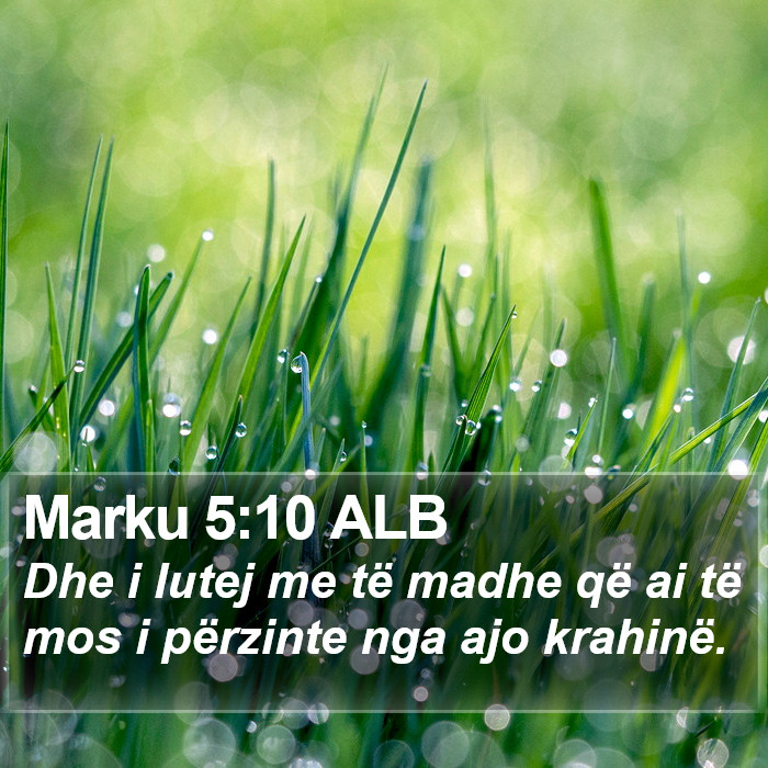Marku 5:10 ALB Bible Study
