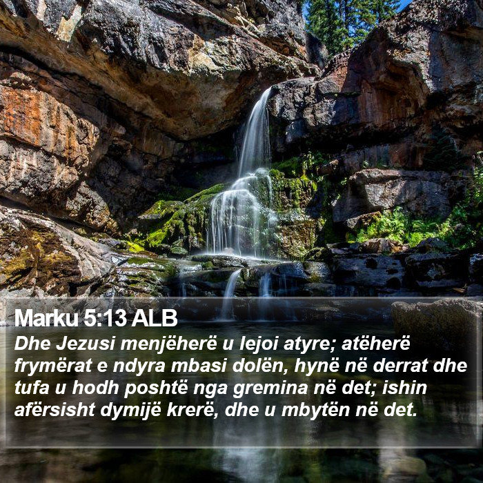 Marku 5:13 ALB Bible Study