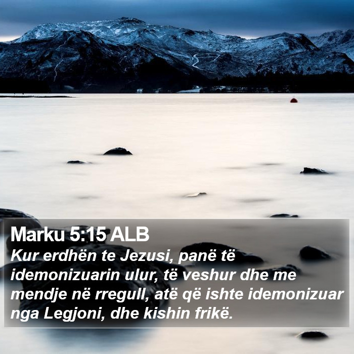 Marku 5:15 ALB Bible Study