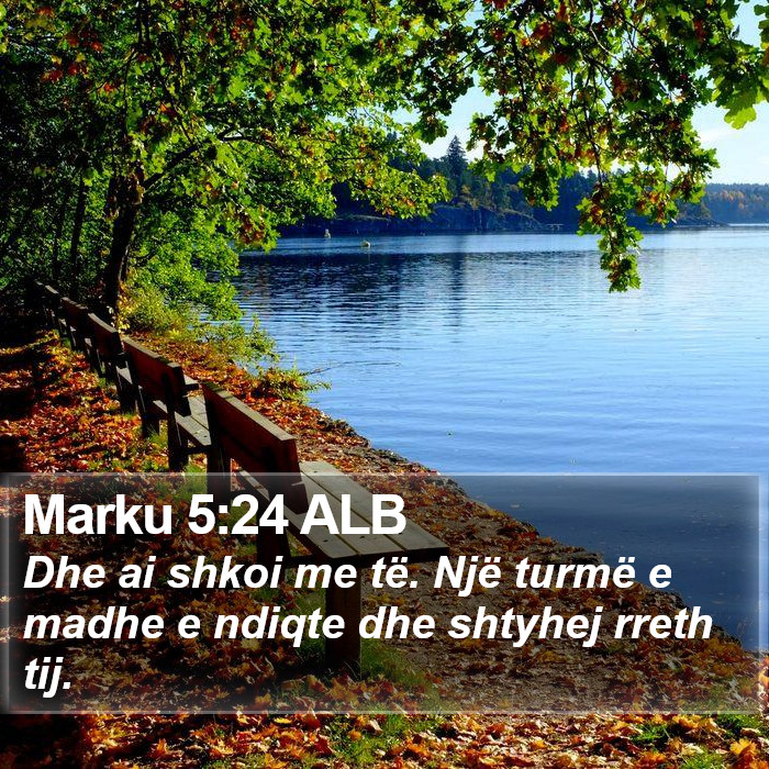 Marku 5:24 ALB Bible Study
