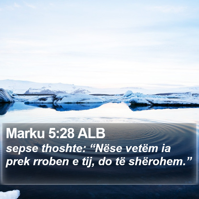 Marku 5:28 ALB Bible Study