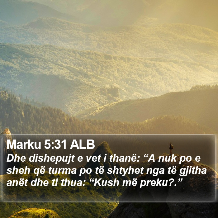 Marku 5:31 ALB Bible Study