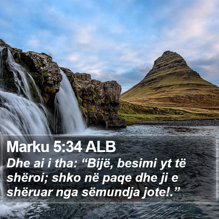 Marku 5:34 ALB Bible Study