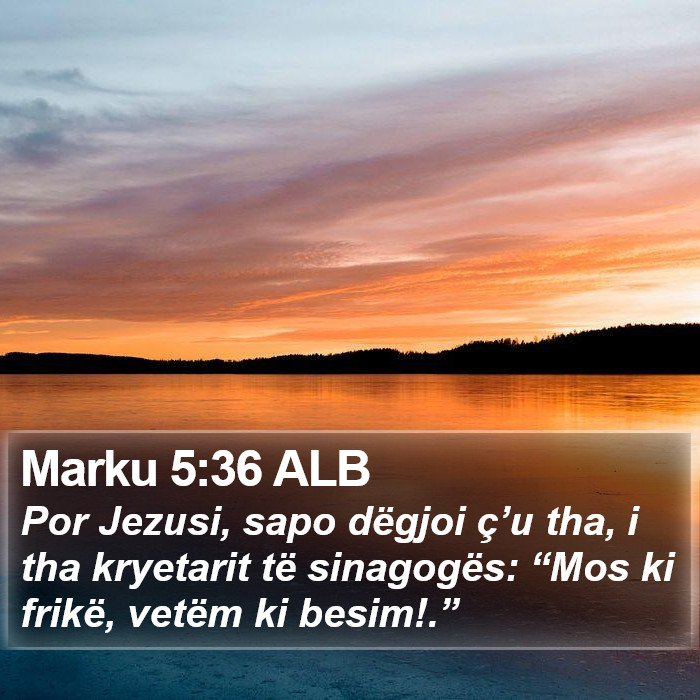 Marku 5:36 ALB Bible Study