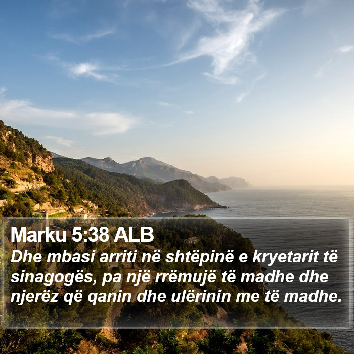 Marku 5:38 ALB Bible Study