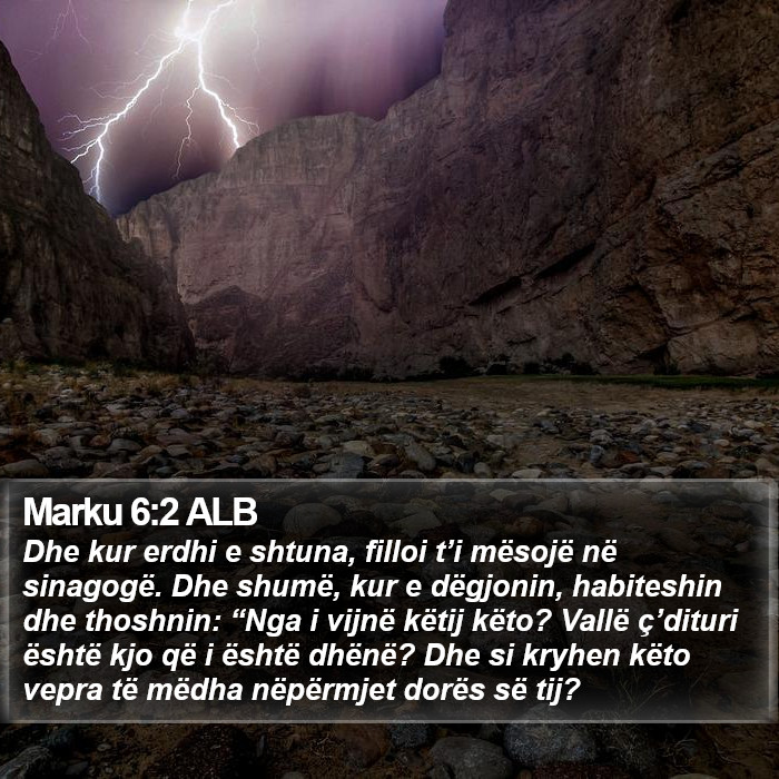 Marku 6:2 ALB Bible Study