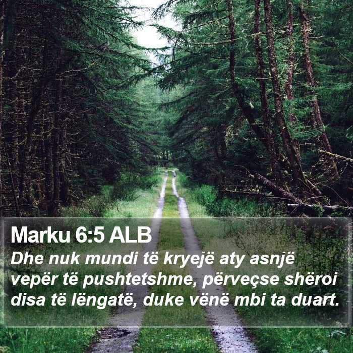 Marku 6:5 ALB Bible Study