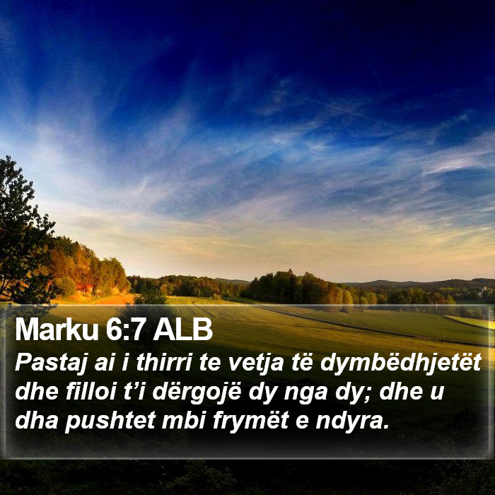 Marku 6:7 ALB Bible Study