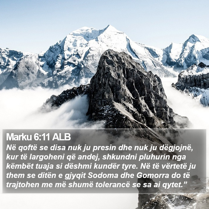 Marku 6:11 ALB Bible Study