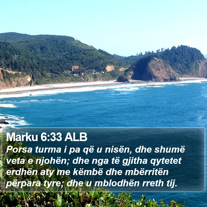 Marku 6:33 ALB Bible Study