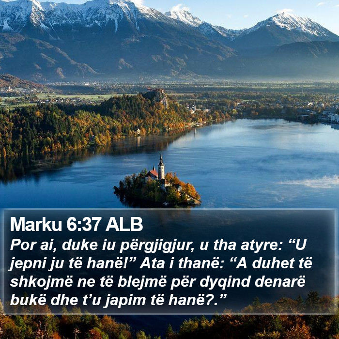 Marku 6:37 ALB Bible Study