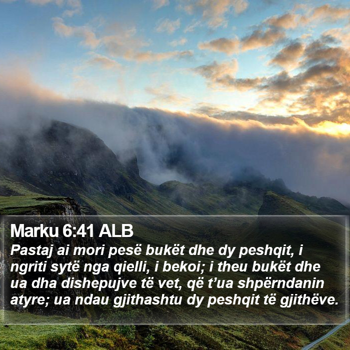 Marku 6:41 ALB Bible Study