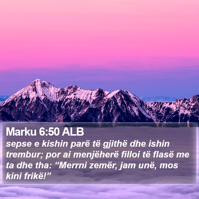 Marku 6:50 ALB Bible Study