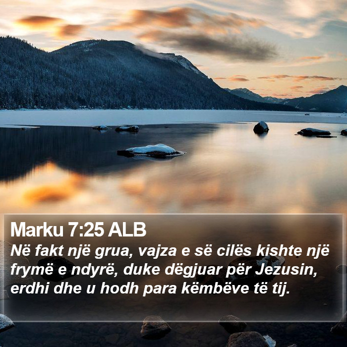 Marku 7:25 ALB Bible Study