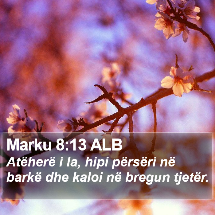 Marku 8:13 ALB Bible Study