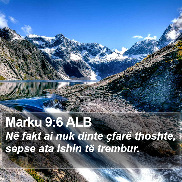 Marku 9:6 ALB Bible Study