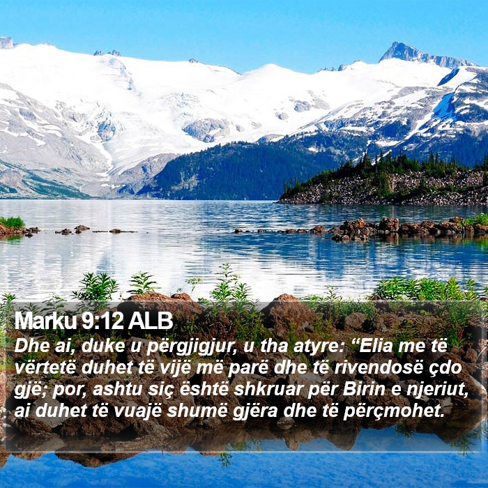 Marku 9:12 ALB Bible Study
